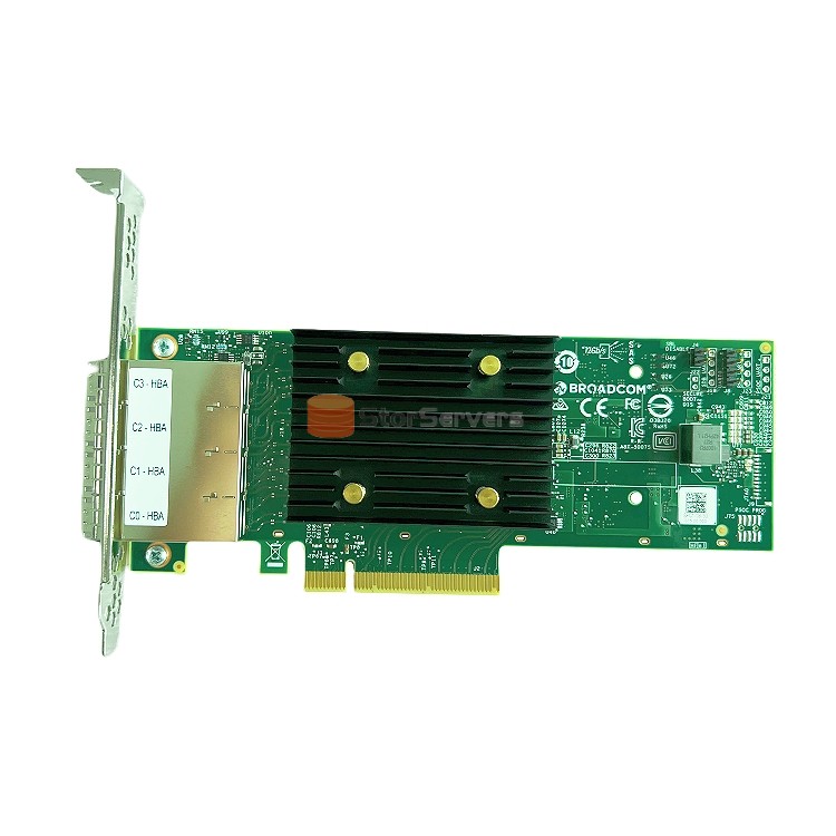 LSI 9500-16e 05-50075-00 sas+sata+nvme HBA-kaart 12gb/s sff8644