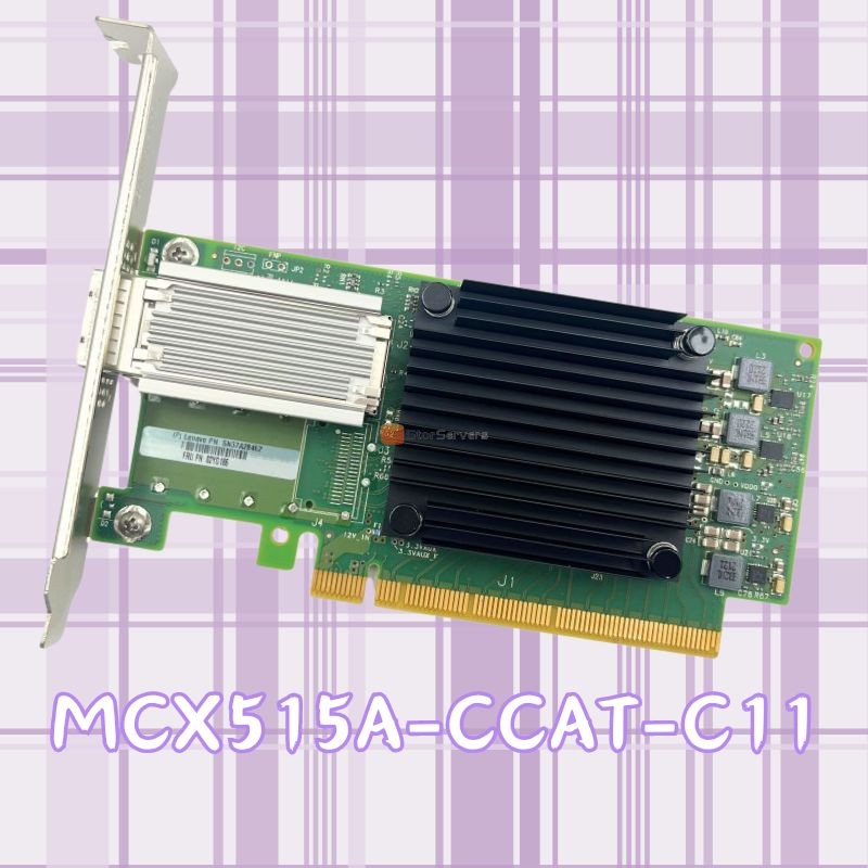 Netwerkadapterkaart MCX515A-CCAT-C11 PCIe 3.0 x16 1-poort 100G QSFP28 Op voorraad