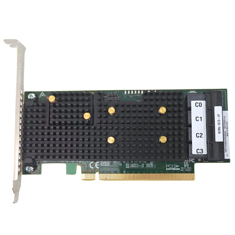 Gloednieuwe ThinkSystem 1610-4P NVMe-switchadapter PCIe 3.0 x16